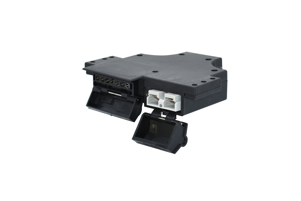 Trailer Vision Dual 7 Pin Flat Trailer Socket & Anderson Connector