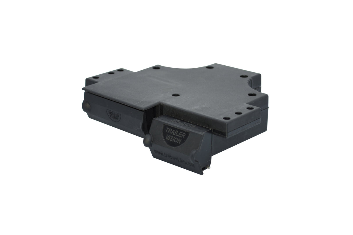 Trailer Vision Dual 7 Pin Flat Trailer Socket & Anderson Connector