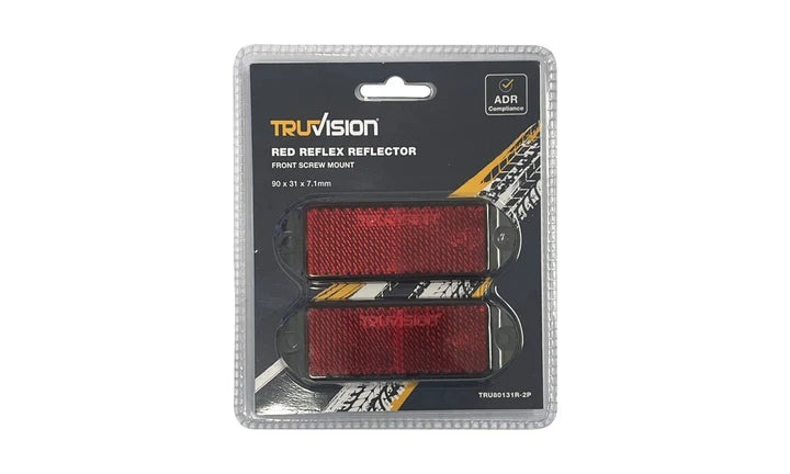 Reflex Reflector (Red) 90X31 Screw 2Pk