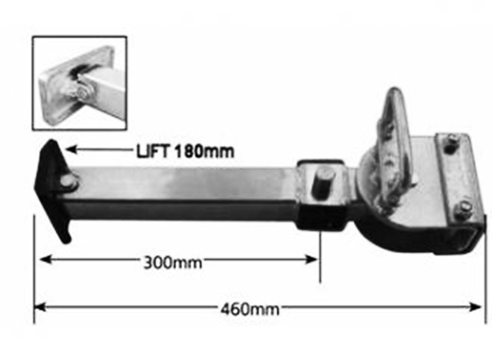 Quick Release Adjustable Leg 460mm with Alum Foot