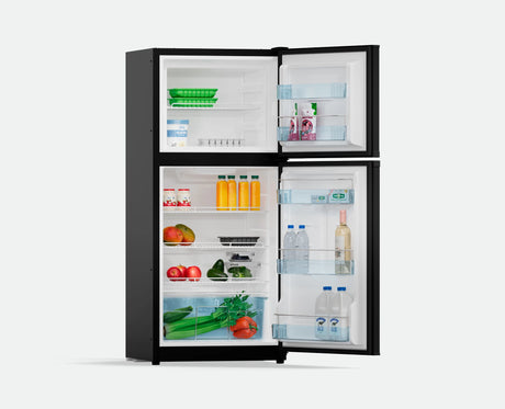 Bushman DC190LB - DC 12V / 24V Black Fridge/Freezer