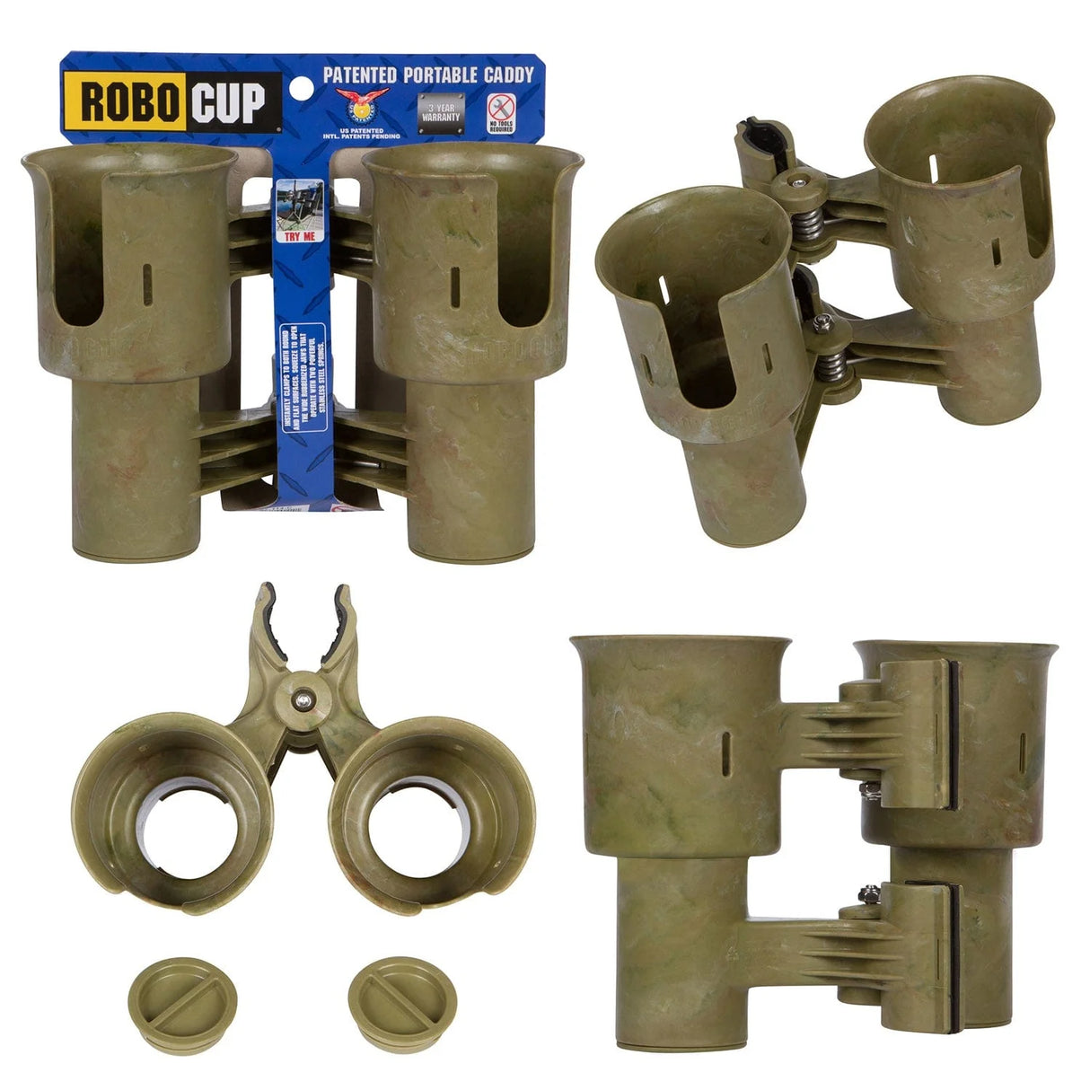 ROBOCUP DRINK FISHING ROD HOLDER - CAMO