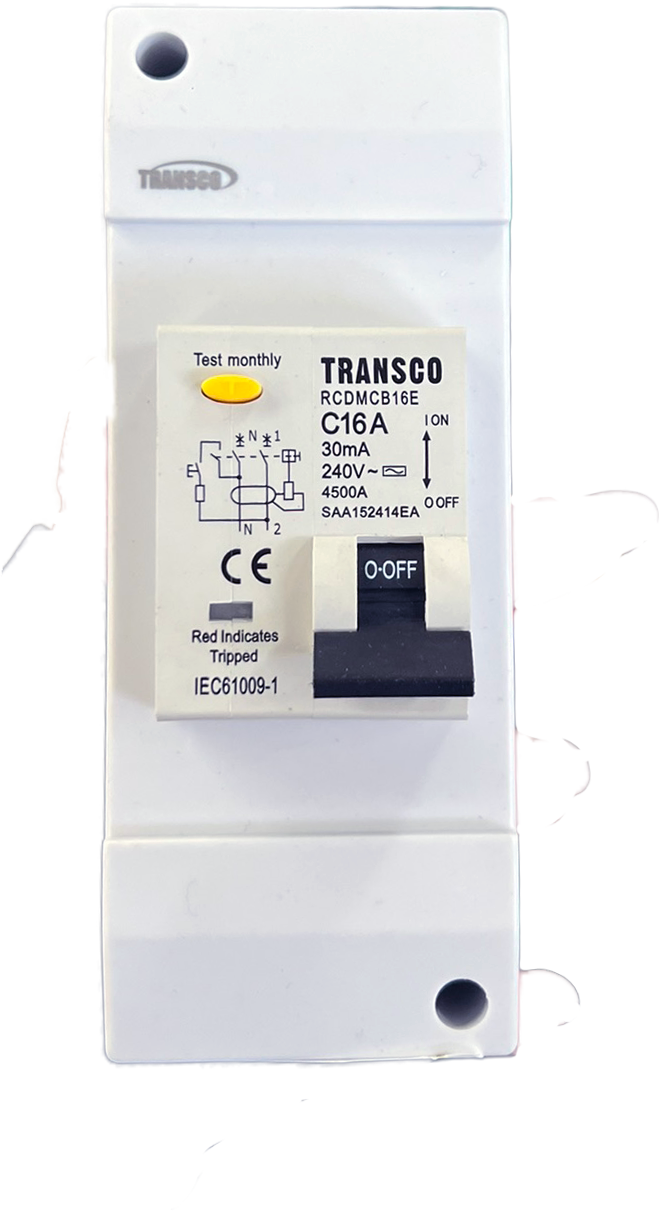 16Amp RCBO Double Pole Circuit Breaker