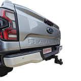 Black Centuria® 100mm Anodized Lightweight Adjustable Hitches