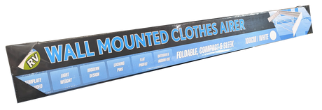 On The Road Wall Mounted Clothes Airer 100cm White