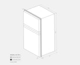 Bushman DC190LB - DC 12V / 24V Black Fridge/Freezer