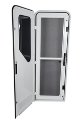 White RV AD Long Glass Door - Left Hand Hinge 1750mm x 622mm