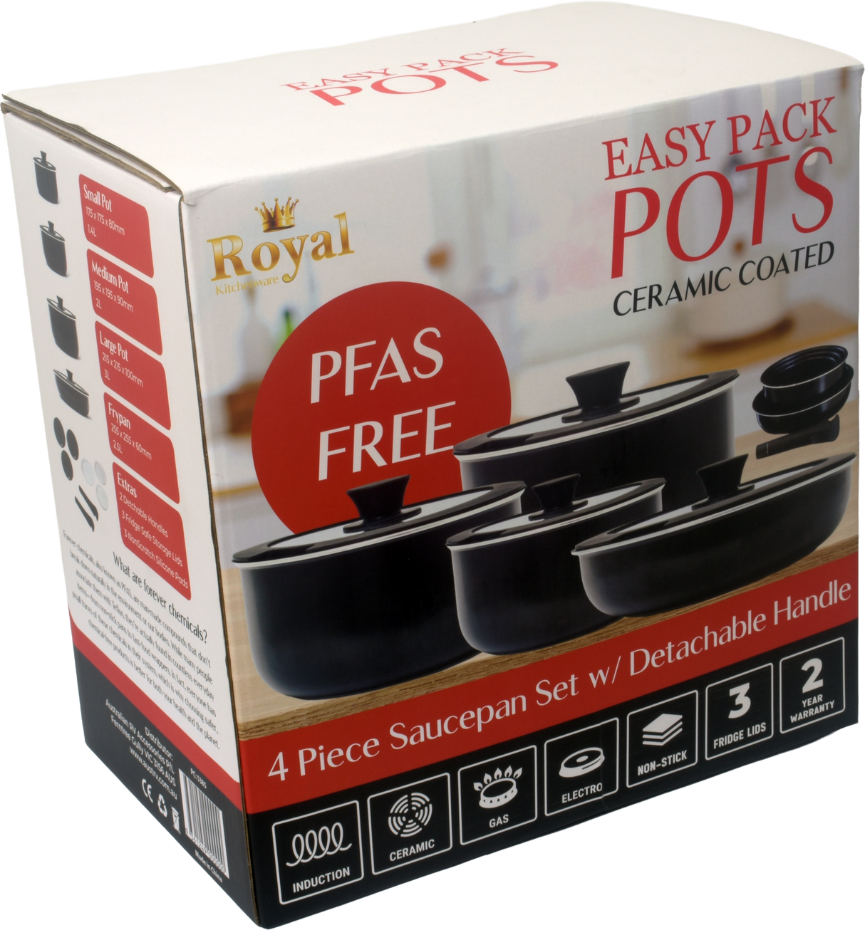 Easy Pack Pots - Stackable Smart Pots (Ceramic)