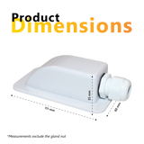 Exotronic 1 Gland White Cable Entry Cover (Lightweight ABS)