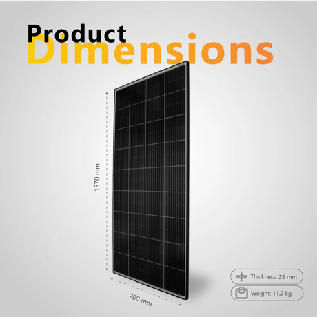 Exotronic 225W Horizon Fixed Solar Panel - Shade Resistant