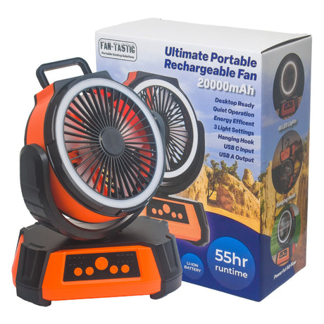 Fantastic Ultimate Portable Rechargeable Fan w/Remote Control