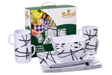 16 Piece Melamine Dinner Set - Mystique