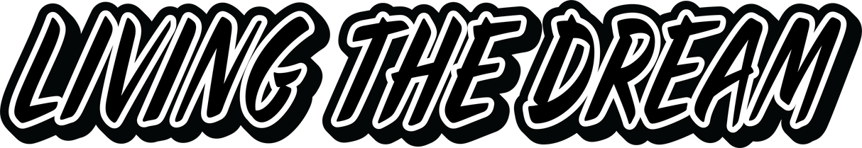 On The Road Sticker Large - Living The Dream