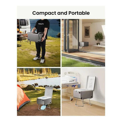 LooSeal EVO Auto Sealing Waterless Portable Toilet Grey