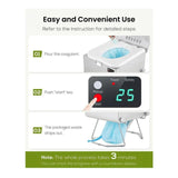 LooSeal EVO Auto Sealing Waterless Portable Toilet Silver