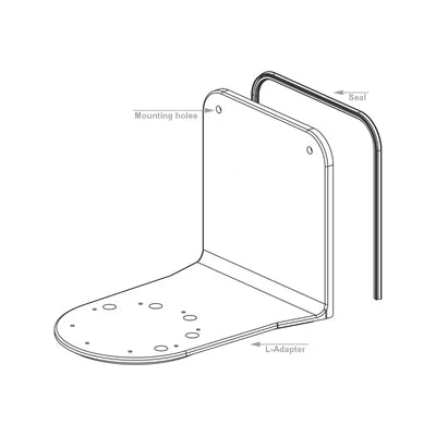 LooSeal Toilet L-Adaptor Large