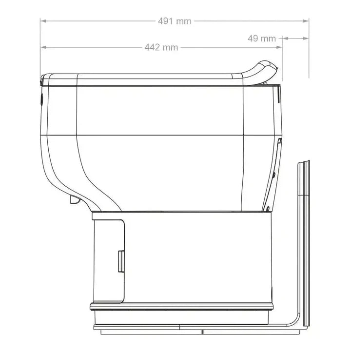LooSeal Toilet L-Adaptor Small