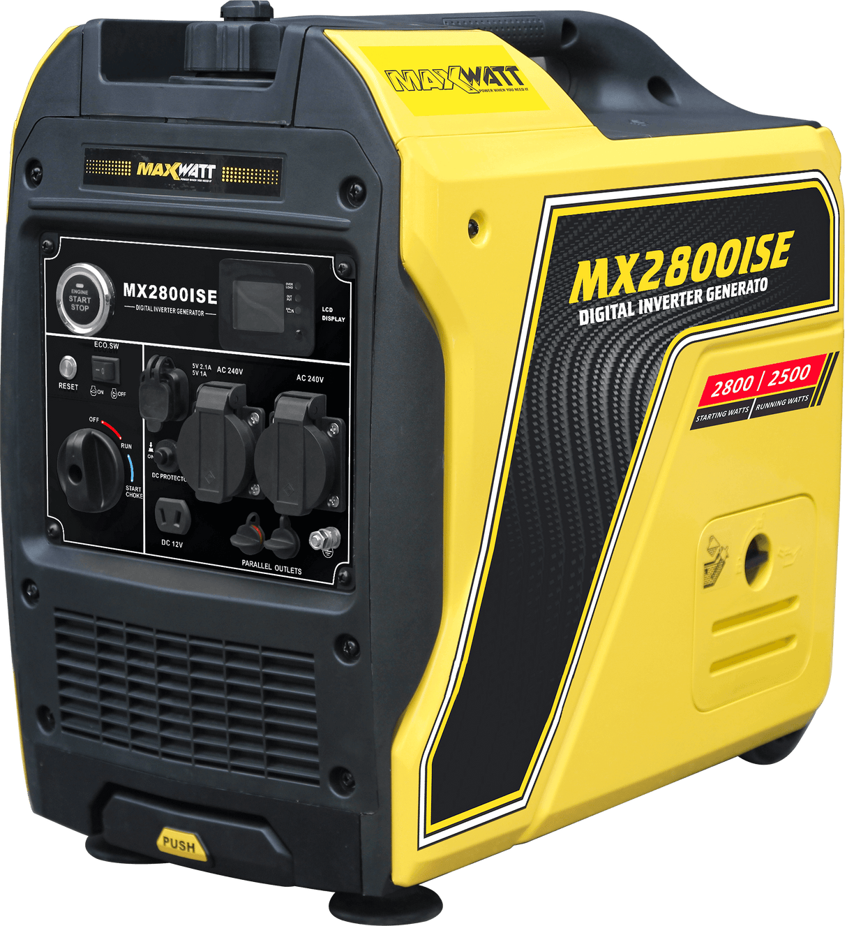 Maxwatt 3800 Watt Inverter Generator electric/Recoil/remote Start