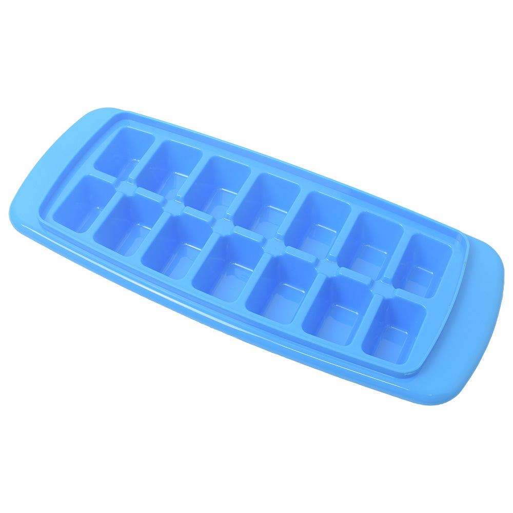 On The Road RV Ice Cube Tray With Cover Blue