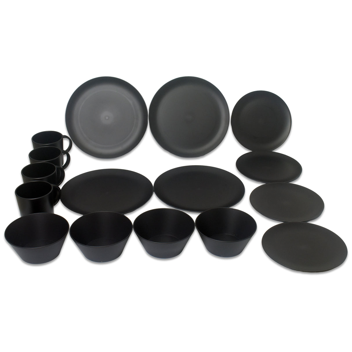 Royal RPET 16 Piece Dinner Set - Granite