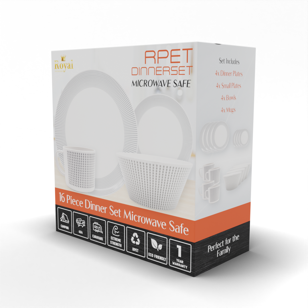 Royal RPET 16 Piece Dinner Set - Elegance