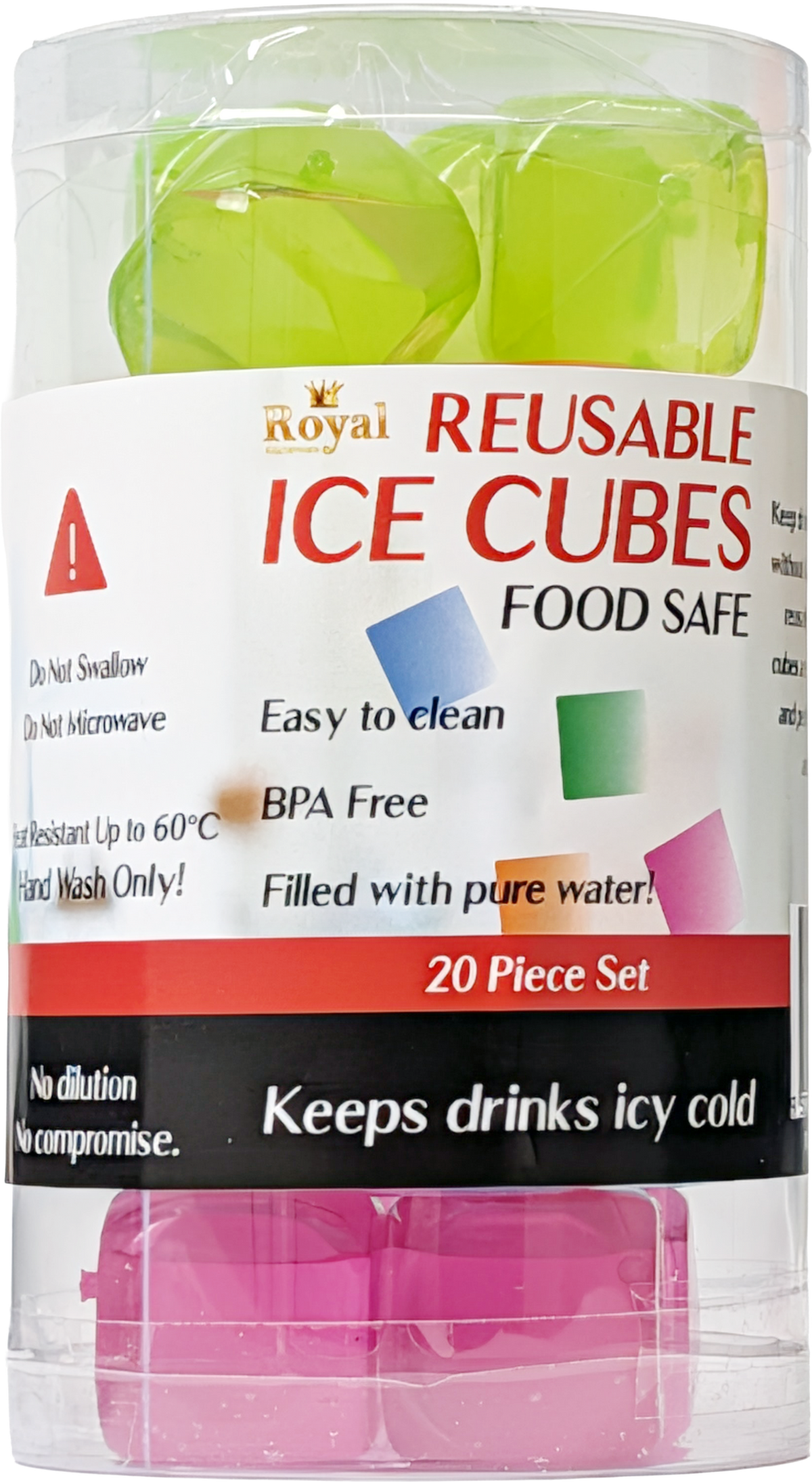 Reusable Ice Cubes - 20 Pack