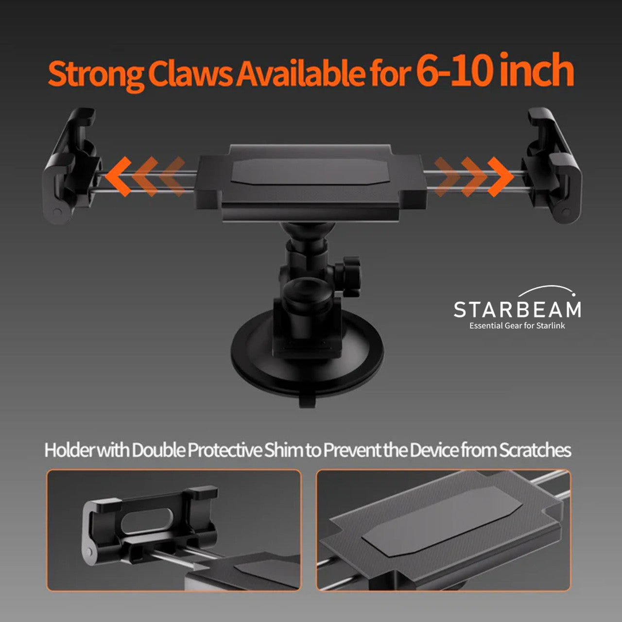 STARBEAM Starlink Mini Suction Cup Holder Mount