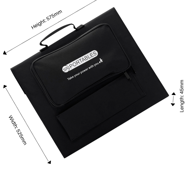 SRP SOLAR PANEL FOLDABLE 200W  565(H)x585(W)x50(L)mm
