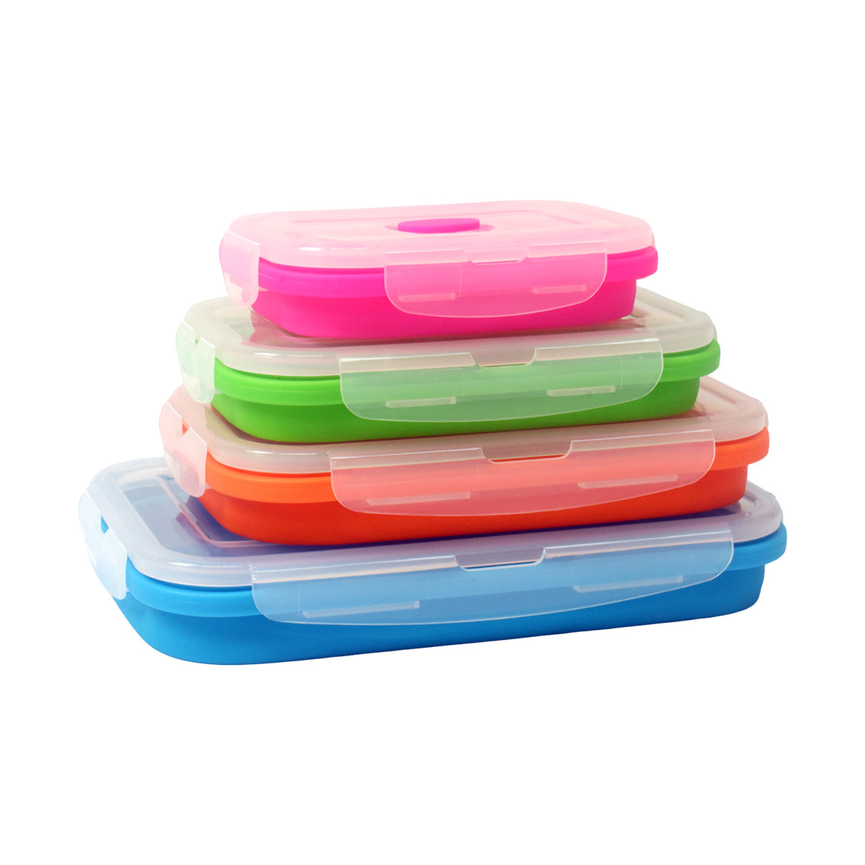 Collapsible Space Saving Products Collapsible Rectangle Containers 4 Set