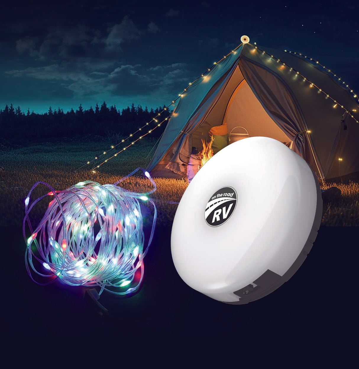 On The Road RV 10 LED String Light USB-C