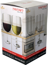 Crystal Clear Tritan Wine Glasses - Set of 4