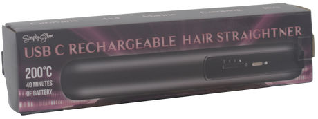 USB-C Rechargeable Hair Straightener