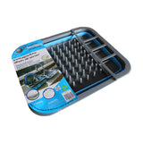 Collapsible Silicone Blue Dish Drainer