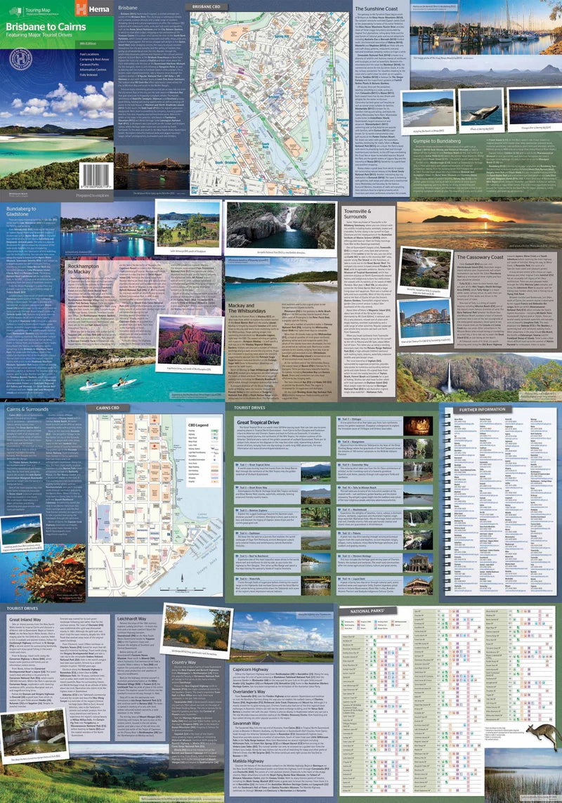 HEMA BRISBANE TO CAIRNS MAP