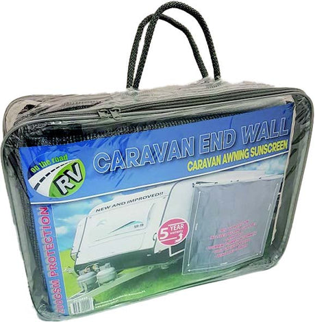 On The Road Caravan End Wall Shade Screen
