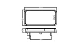 Rectangle Trailer Lamp 12V Twin Blister