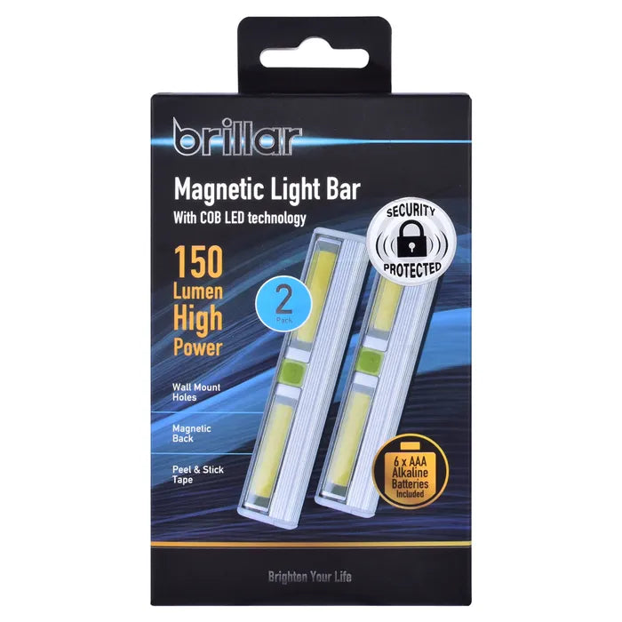 2PK MAGNETIC LIGHT BAR WITH COB LED