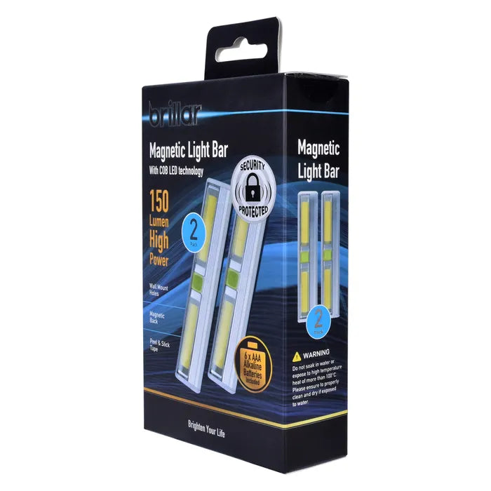 2PK MAGNETIC LIGHT BAR WITH COB LED