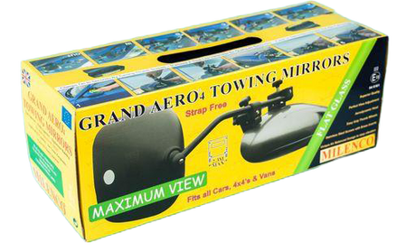 Milenco Grand Aero 4 Towing Mirror XXL - Flat Glass