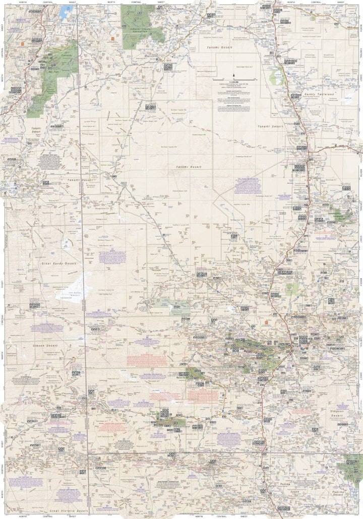Hema Map - Great Desert Tracks Central Sheet