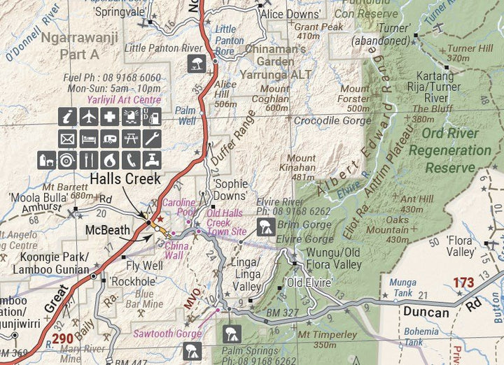 Hema Map - Great Desert Tracks Central Sheet