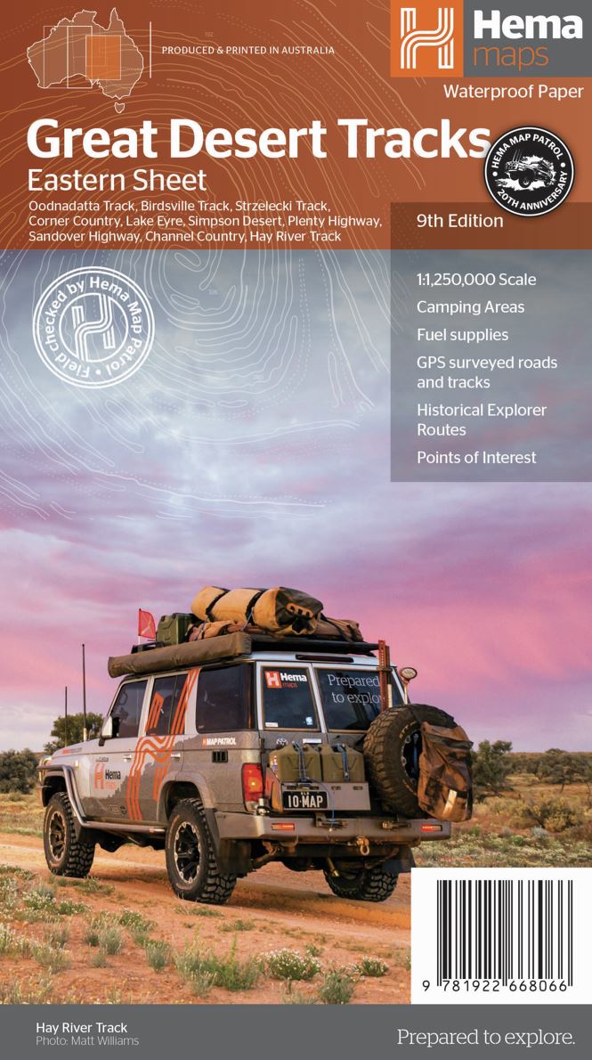 HEMA GREAT DESERT TRACKS EASTERN MAP