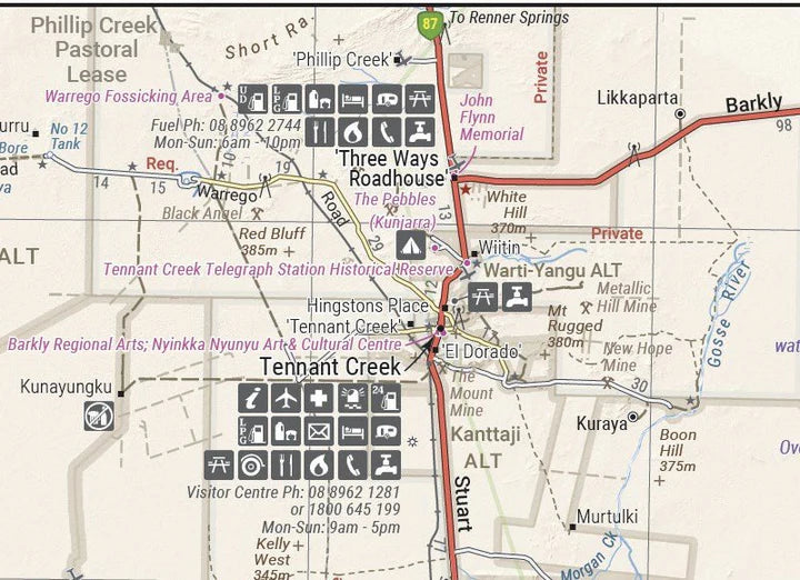 HEMA GREAT DESERT TRACKS EASTERN MAP