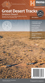 Hema Map - Great Desert Tracks - Simpson Desert