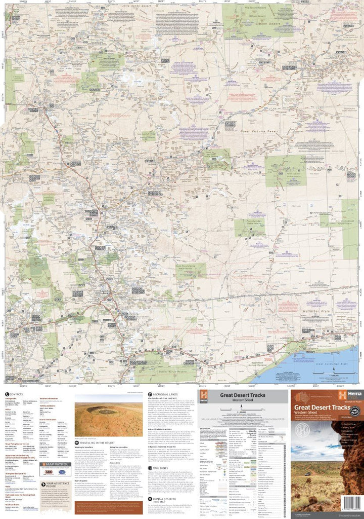 HEMA GREAT DESERT TRACKS WESTERN MAP