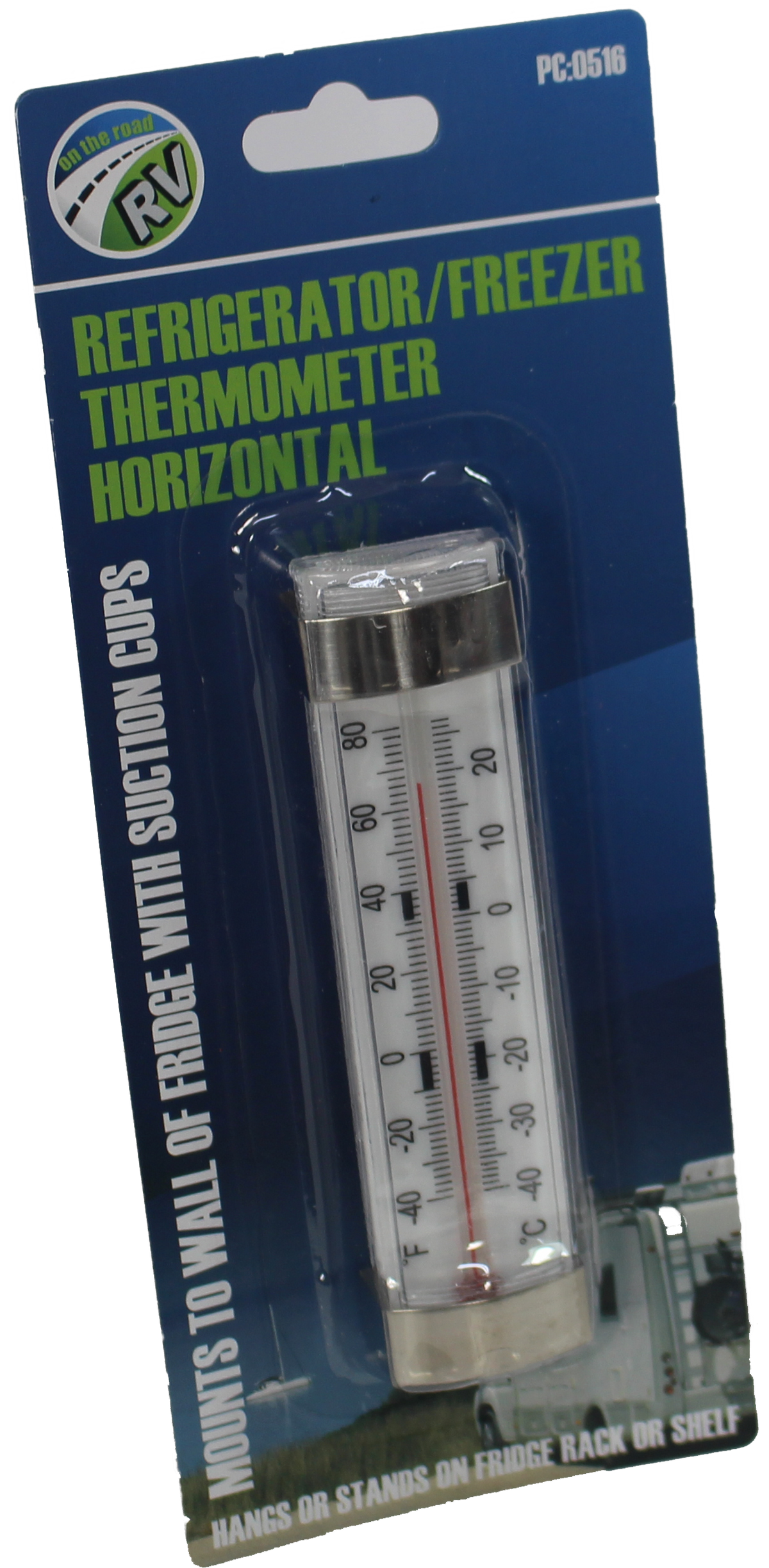 Horizontal Fridge Freezer Thermometer