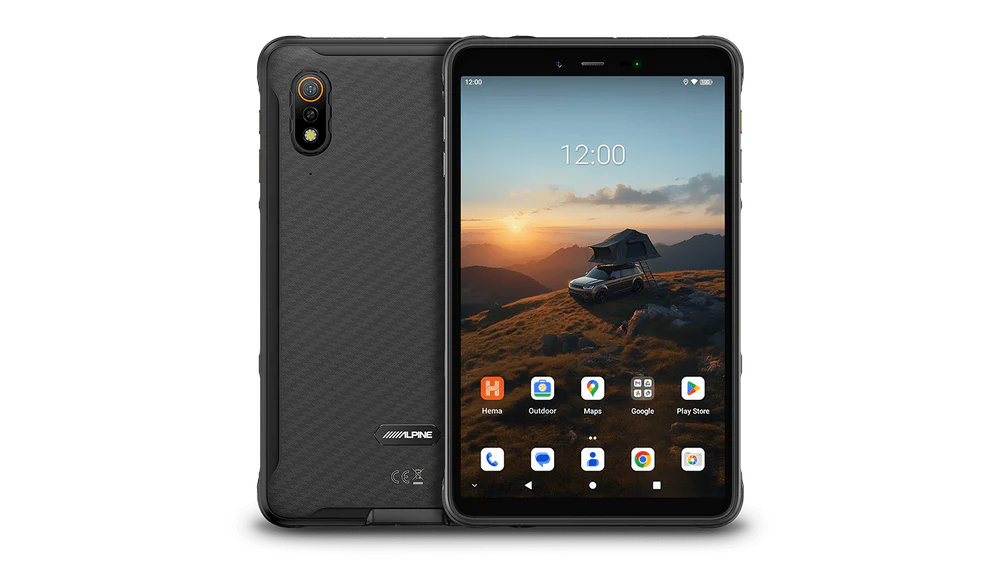 HX-Z8 ALPINE 8 - INCH XL RUGGED PORTABLE SMART NAVIGATOR INCLUDING HEMA NAV