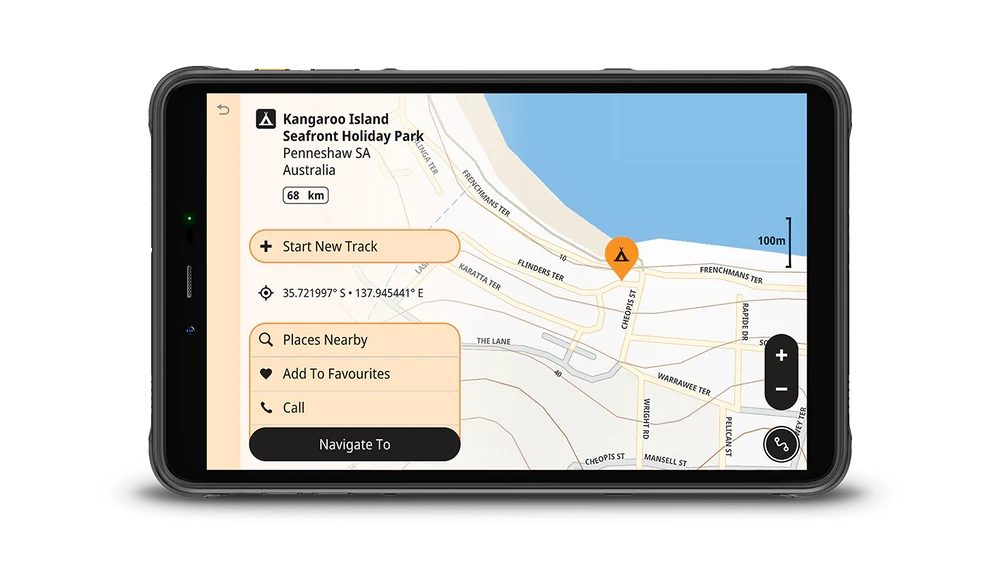 HX-Z8 ALPINE 8 - INCH XL RUGGED PORTABLE SMART NAVIGATOR INCLUDING HEMA NAV