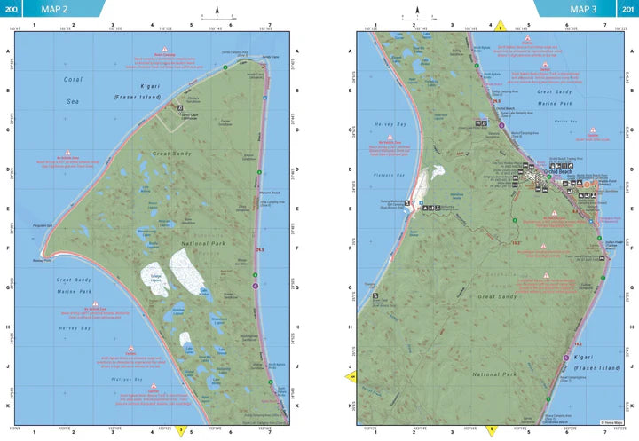 Hema K'Gari Fraser Island Atlas & Guide