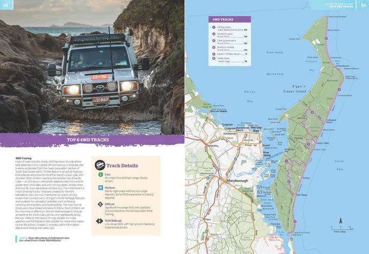 Hema K'Gari Fraser Island Atlas & Guide